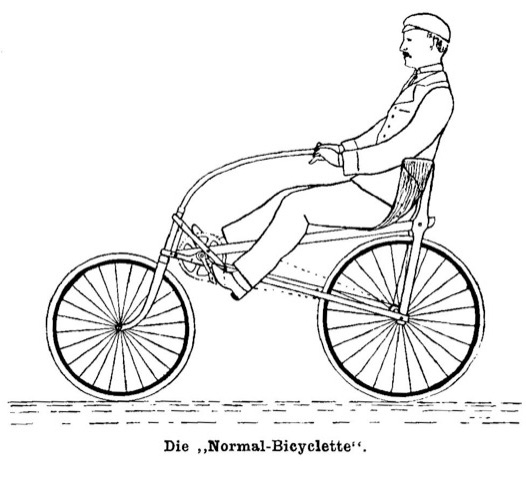 A recumbent online bike